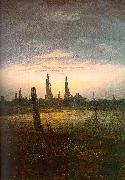 Caspar David Friedrich City at Moonrise France oil painting artist